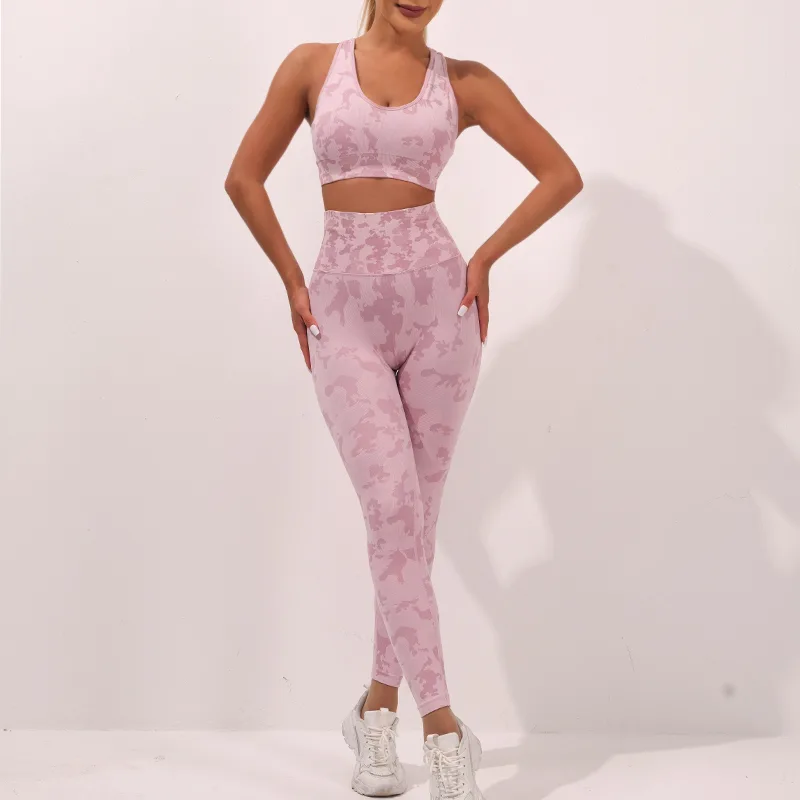Camo Seamless Legging + Bra